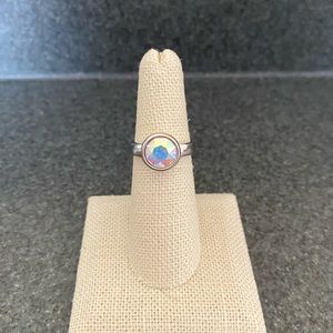 Touchstone Swarovski Aurora Borealis Ring